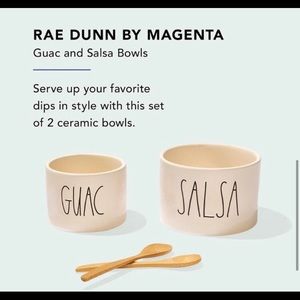 Rae Dunn Guacamole and Salsa Set